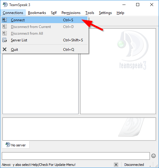 Connect to TeamSpeak