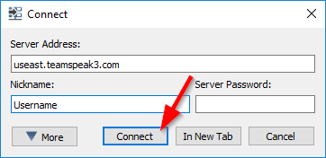 TeamSpeak Connection Information