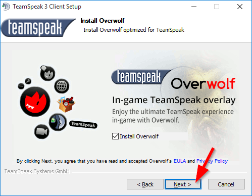 TeamSpeak Install Step 6