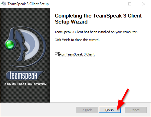 TeamSpeak Install Step 8