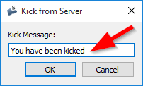 Kick User Option Confirm